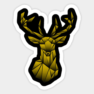 Geometric Deer Sticker